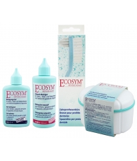 ECOSYM продукция ежедневного и еженедельного ухода за протезами и ортодонтическими аппаратами